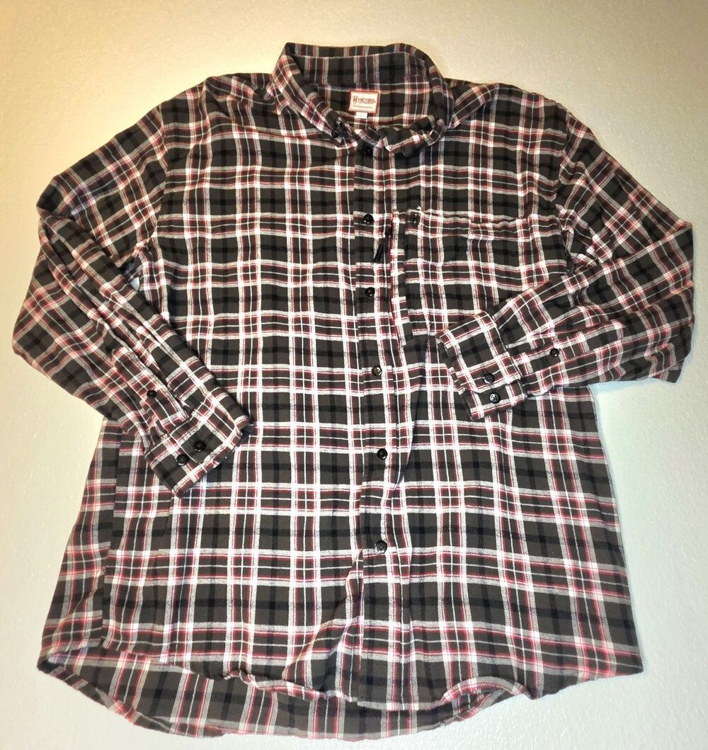HEYBO Outdoors Stonecamp Brushed Soft Flannel Long Sleeve Button Up Shirt XL